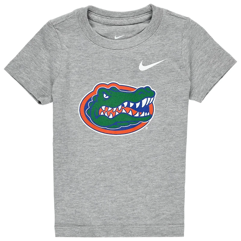 Toddler Nike Heathered Gray Florida Gators Logo T-Shirt