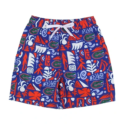 Toddler Wes & Willy  Royal Florida Gators Allover Print Swim Shorts