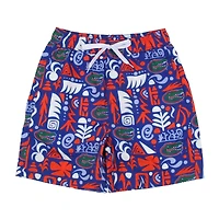Toddler Wes & Willy  Royal Florida Gators Allover Print Swim Shorts