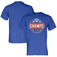 Unisex Blue 84  Royal Florida Gators 2025 SEC Women's Gymnastics Champions Locker Room T-Shirt
