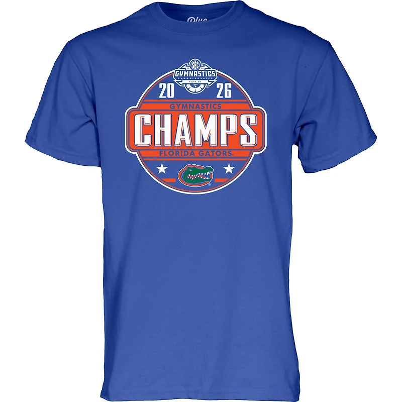 Unisex Blue 84 Royal Florida Gators 2025 SEC Women's Gymnastics Champions Locker Room T-Shirt