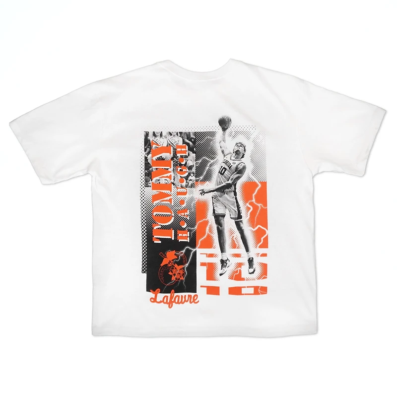 T-shirt unisexe Lafavre Thomas Haugh blanc, joueur des Florida Gators