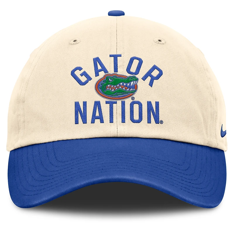 Unisex Nike Natural Florida Gators 2026 Primetime Natural 2-Tone Club Adjustable Hat