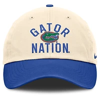 Unisex Nike Natural Florida Gators 2026 Primetime Natural 2-Tone Club Adjustable Hat