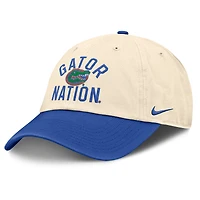 Unisex Nike Natural Florida Gators 2026 Primetime Natural 2-Tone Club Adjustable Hat