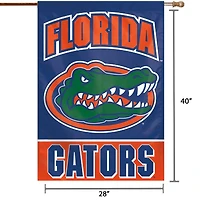 Drapeau de maison WinCraft Florida Gators 28" x 40" avec nom complet