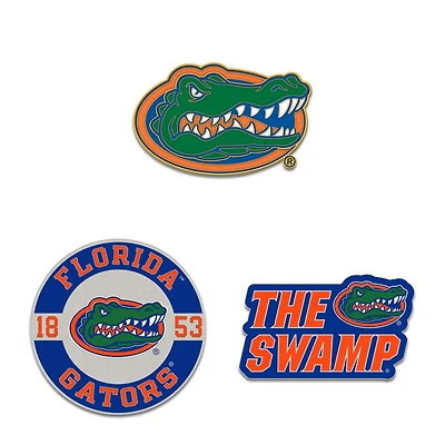 WinCraft Florida Gators Three-Piece Collector Pin Set