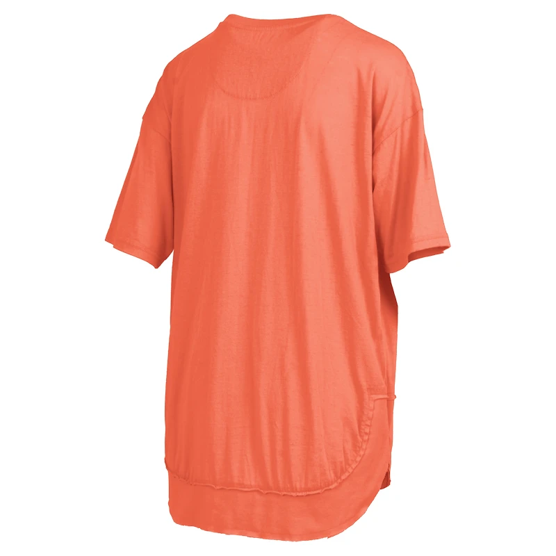 Women's Pressbox Orange Florida Gators Poncho T-Shirt