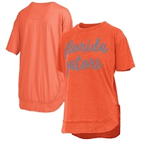 Women's Pressbox  Orange Florida Gators Poncho T-Shirt