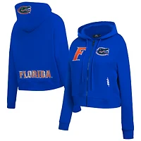 Women's Pro Standard Royal Florida Gators Game Day Sequin Full-Zip Hooded Jacket