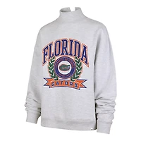 Women's '47  Gray Florida Gators Laurel Arch Mock Neck Sweatshirt