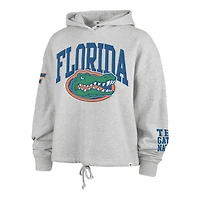 Sweat à capuche court manches longues '47 Heather Gray Florida Gators High Hopes pour femme