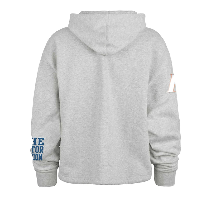 Sweat à capuche court manches longues '47 Heather Gray Florida Gators High Hopes pour femme