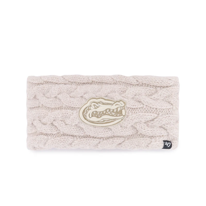 Bandeau en tricot naturel Florida Gators Core & Inline Latte pour femme '47
