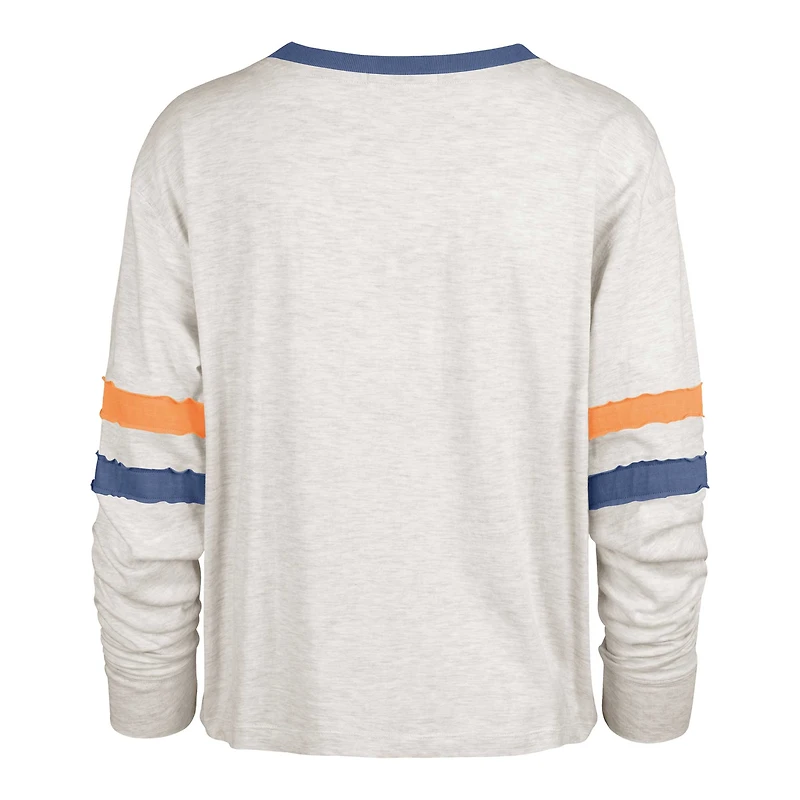 Women's '47 Oatmeal Florida Gators Vault All Class Lena Long Sleeve T-Shirt