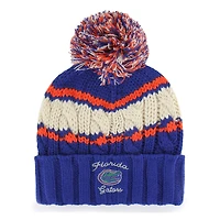 Bonnet en tricot à revers Emma '47 Royal Florida Gators pour femme avec pompon