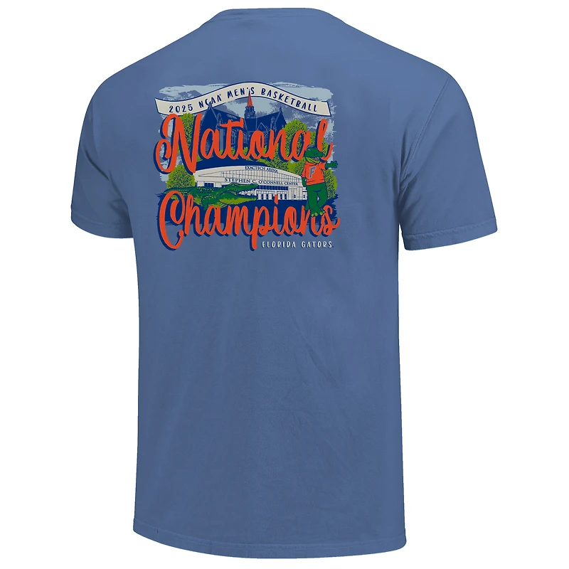 Women's Blue Florida Gators 2025 NCAA Men's Basketball National Champions Comfort Colors T-Shirt