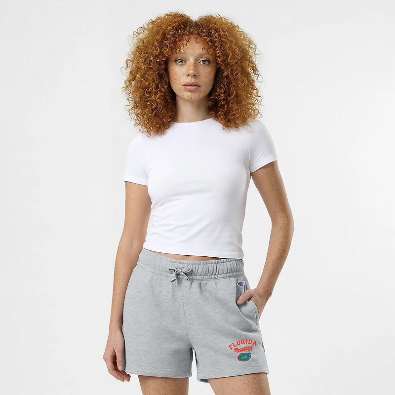 Short Champion noir Florida Gators Powerblend à taille élastique pour femme
