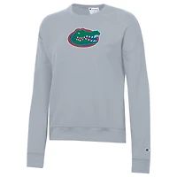 Sweat-shirt Powerblend gris Champion pour femme des Florida Gators