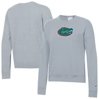 Sweat-shirt Powerblend gris Champion pour femme des Florida Gators
