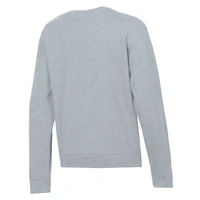 Women's Champion  Heather Gray Florida Gators Academic Crest Powerblend Crewneck Sweatshirt