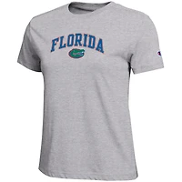 Women's Champion  Heather Gray Florida Gators Arched Over Logo T-Shirt
