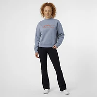 Women's Champion  Light Blue Florida Gators Triumph Mock Neck Sweatshirt