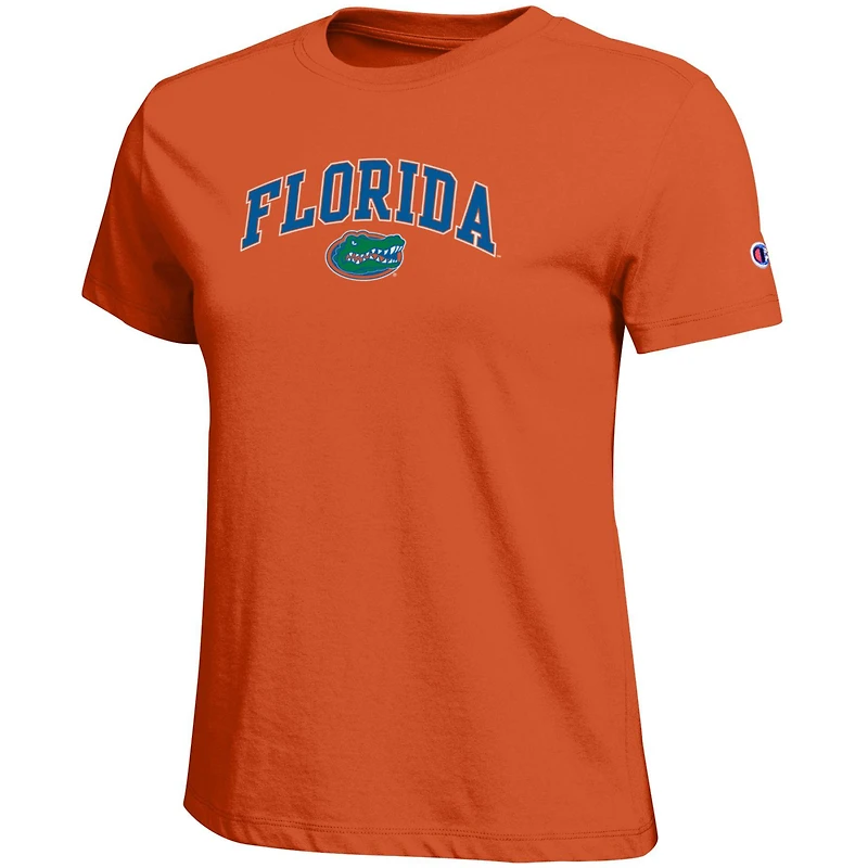 Women's Champion  Heather Gray Florida Gators Arched Over Logo T-Shirt