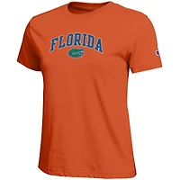 Women's Champion  Heather Gray Florida Gators Arched Over Logo T-Shirt