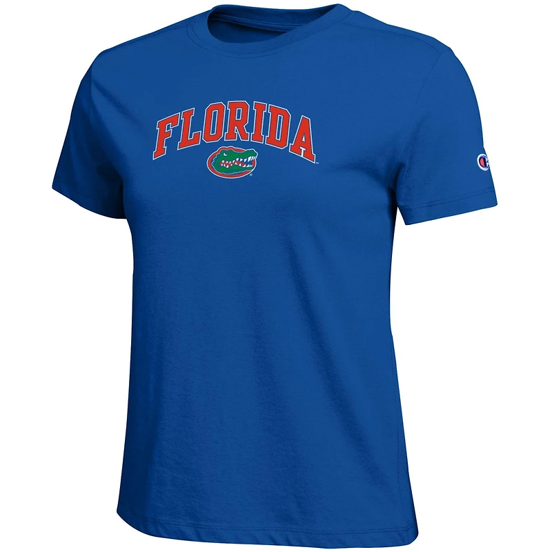 Women's Champion  Royal Florida Gators Arched Over Logo T-Shirt