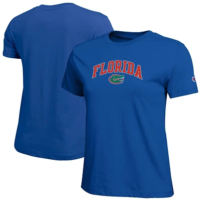 Women's Champion  Royal Florida Gators Arched Over Logo T-Shirt
