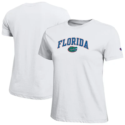 Women's Champion  Heather Gray Florida Gators Arched Over Logo T-Shirt
