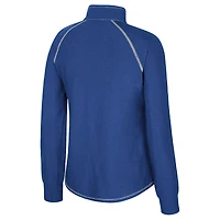 Women's Colosseum Royal Florida Gators Bikram Raglan Quarter-Zip Top