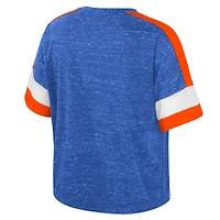 Women's Colosseum Royal Florida Gators Color Block Scoop Neck T-Shirt