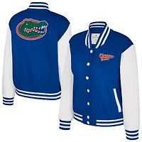 Veste polaire à boutons-pression Colosseum Royal Florida Gators pour femme