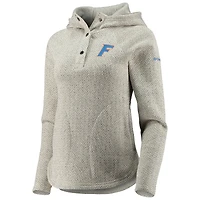 Pull à capuche en molleton raglan Columbia Cream Florida Gators Darling Days pour femme