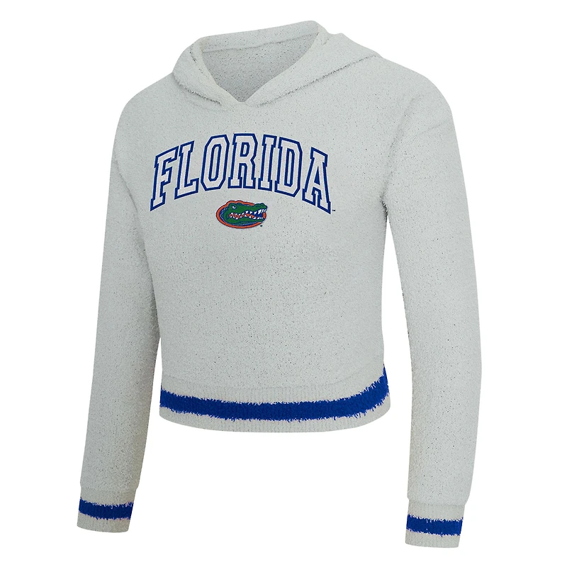 Women's Concepts Sport Gray/Royal Florida Gators Whitley Long Sleeve Hoodie Top & Shorts Set