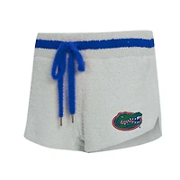 Ensemble sweat à capuche et short manches longues Whitley gris/bleu marine pour femme Concepts Sport des Florida Gators