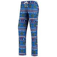 Ensemble de nuit Concepts Sport Royal Florida Gators Holiday pour femme, haut à manches longues et pantalon