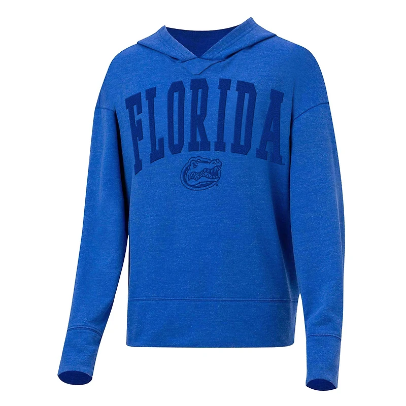 Sweat à capuche manches longues Concepts Sport Royal Florida Gators Volley pour femme