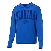 Sweat à capuche manches longues Concepts Sport Royal Florida Gators Volley pour femme