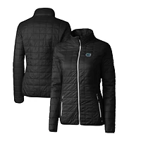 Women's Cutter & Buck Black Florida Gators Rainier Eco Insulated Puffer Full-Zip Jacket