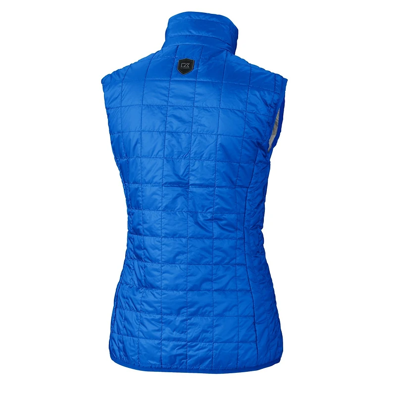 Women's Cutter & Buck Royal Florida Gators Vault Rainier PrimaLoft Eco Full-Zip Puffer Vest