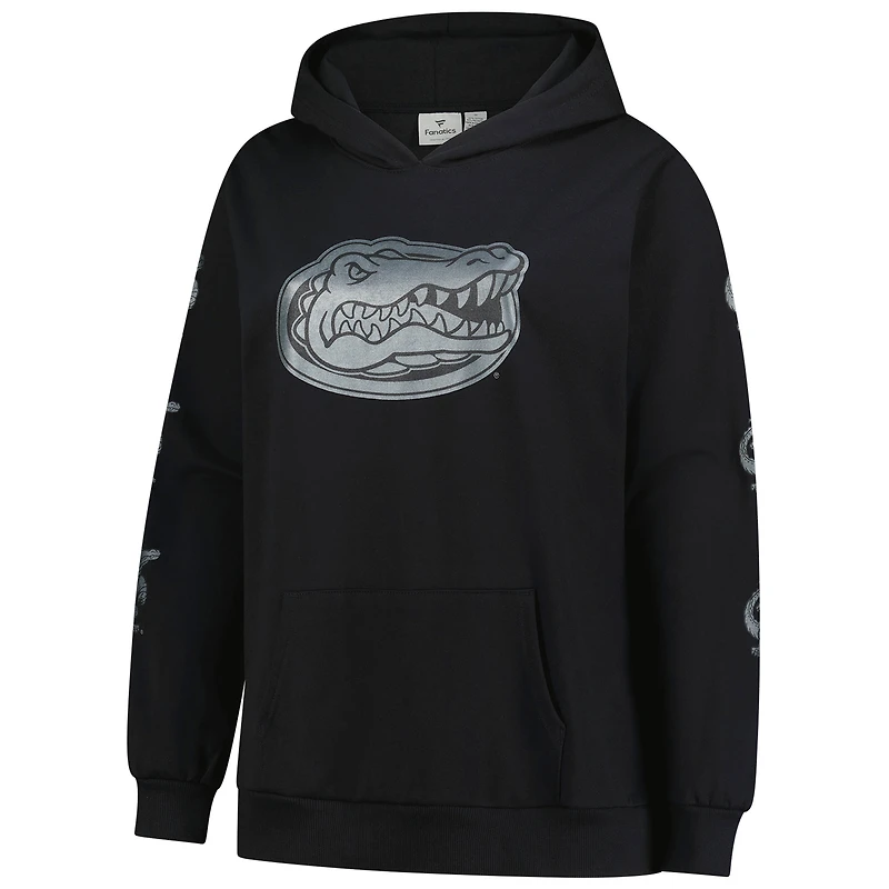 Sweat à capuche manches longues noir Fanatics Florida Gators pour femme, grande taille