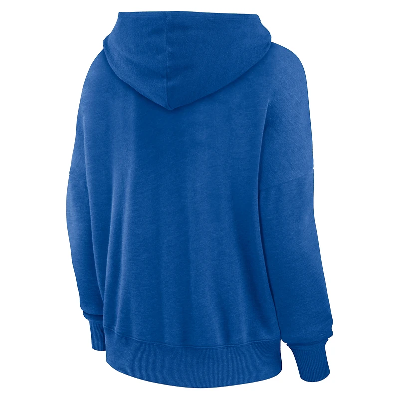 Sweat à capuche lacets Fanatics Heather Royal Florida Gators Campus pour femme