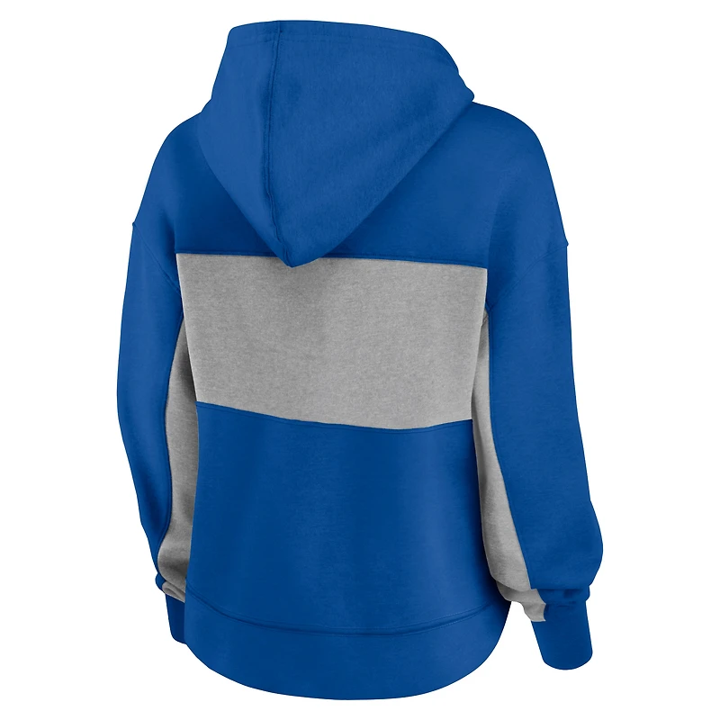 Women's Fanatics Royal Florida Gators Filled Stat Sheet Pullover Hoodie