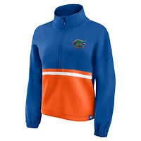 Veste polaire à demi-zip Fanatics Royal Florida Gators pour femmes