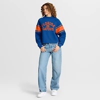 Sweat-shirt surdimensionné à manches raglan pour femme Fanatics Royal Florida Gators, motif Hometown Premium Punt Coverage