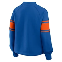 Sweat-shirt surdimensionné à manches raglan pour femme Fanatics Royal Florida Gators, motif Hometown Premium Punt Coverage