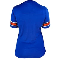 T-shirt à lacets avec empiècement en maille et lacets, grande taille, Fanatics Royal Florida Gators pour femmes